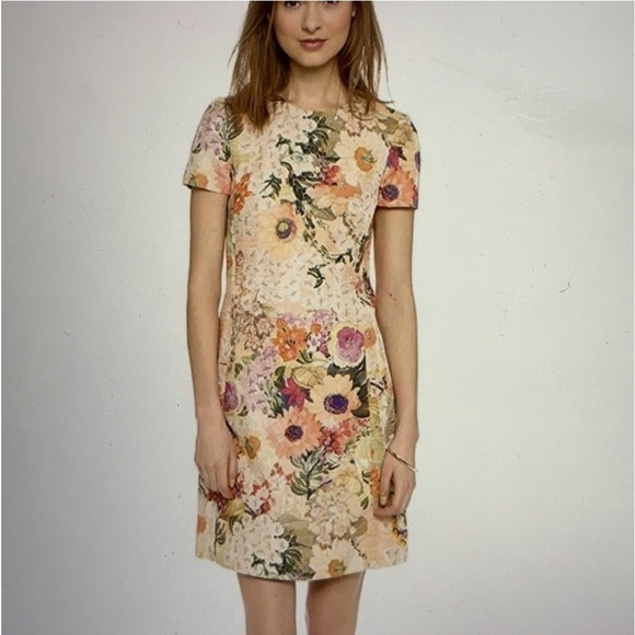 Tory Burch Kaley Floral Tweed Dress size 8 - Picture 12 of 16